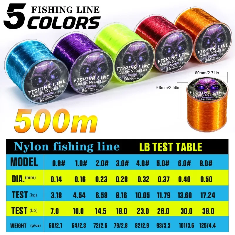Sougayilang-sedal de Pesca de  - Copolymer Line reseña y precio