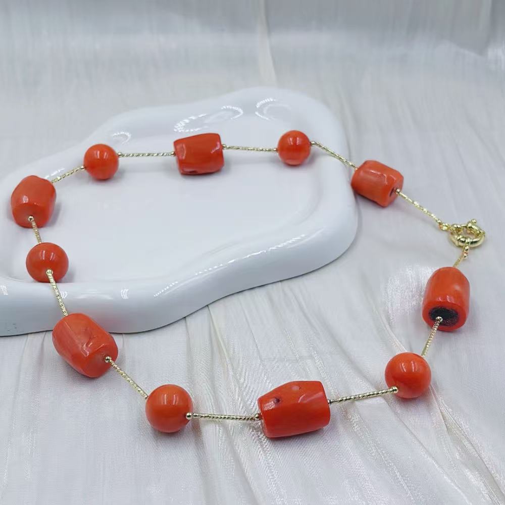 Collar Corto de Coral de Bambú - Freshwater Line reseña y precio